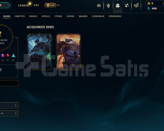 EUW Unranked | 2 Kostüm - 48K Mö | Dereceli Hazır