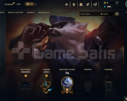 EUW Unranked | 2 Kostüm - 48K Mö | Dereceli Hazır