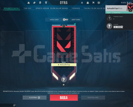 Valorant +31 Level + Mail Değişen + Unranked Hesap