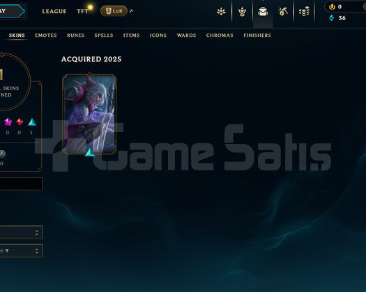 TR Unranked | 1 Kostüm - 37 Hero | LoL Hesap