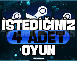 İstediğiniz 4 Oyun Garanti - Destek