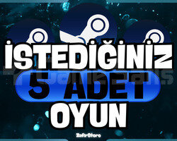 İstediğiniz 5 Oyun Garanti - Destek
