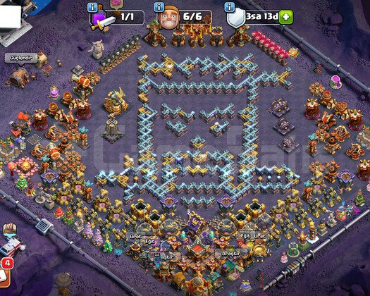 TH 16 SAVUNMA MAX 256 SVY MÜKEMMEL HESAP KAÇMAZ