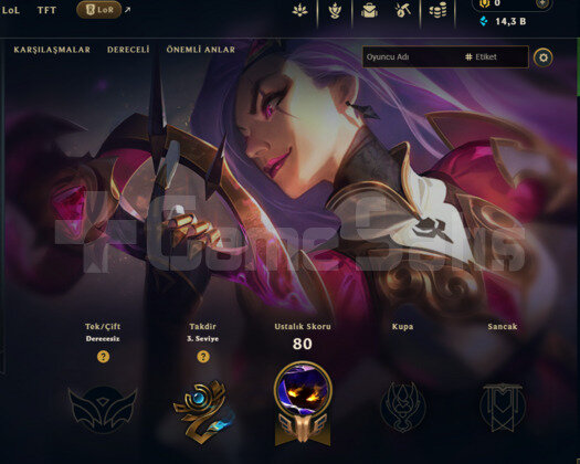 DERECELİ HAZIR / 14 BİN MAVİ ÖZ / UNRANKED