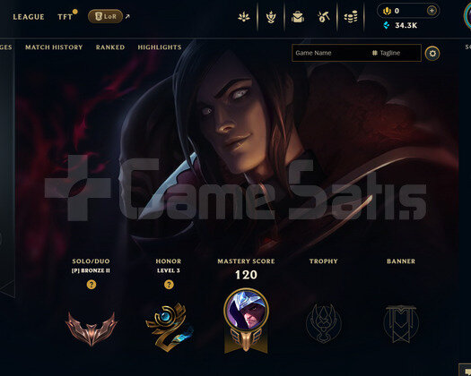 EUW Bronz 2 | 2 Kostüm - 34K Mö | Dereceli Hazır