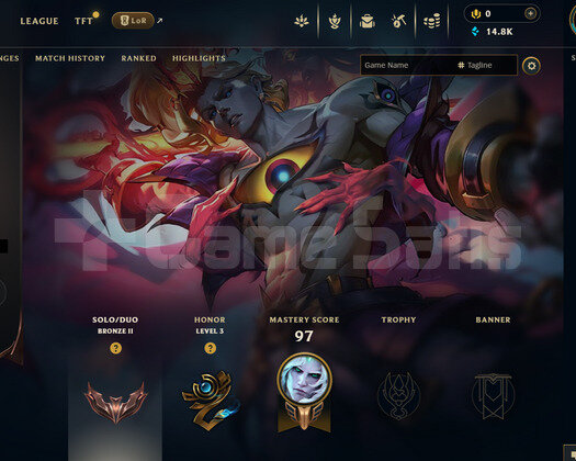 EUW Bronz 2 | 3 Kostüm - 23 Hero | Dereceli Hazır