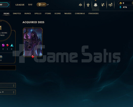 TR Demir 1 | 1 Kostüm - 34 Hero | LoL Hesap