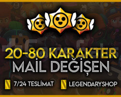 20-90 Karakter Garanti Mail Değişen