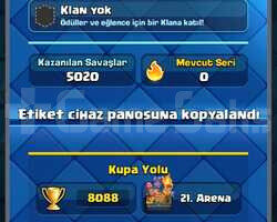 8000 KUPA 3 EVRİM MAX KART 46 SEVİYE 120 KART