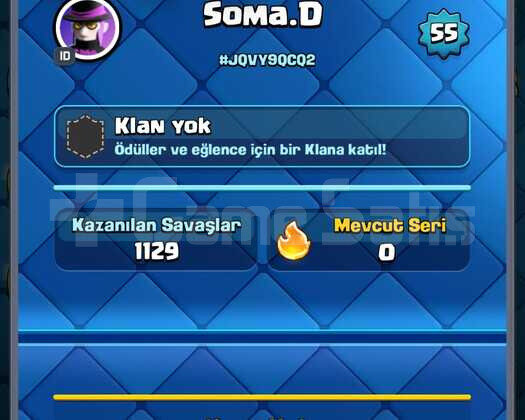 55 SEVİYE 7600 KUPA 5 EVRİM 11 ELİT