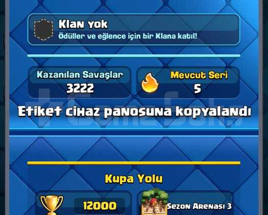 12000 KUPA 53 SEVİYE 11 EVRİM 7 ELİT KART