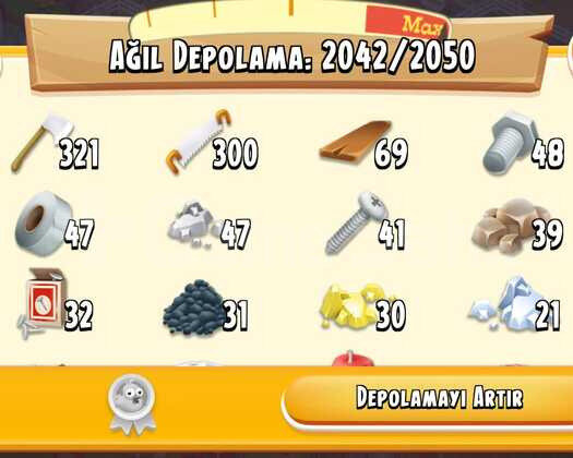 131 SEVİYE 2100 AMBAR 2000 AĞIL KELEPİR