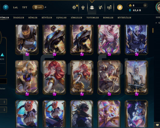 875 LEVEL / 866 SKİN / FUL HERO +MAİL +8300 SATIŞ