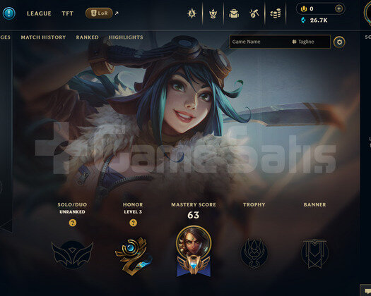 EUW Unranked | 2 Kostüm - 26K Mö | Dereceli Hazır