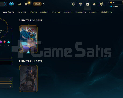 EUW DEMİR 2 / 0LP / 2 KOSTÜM / S11 HESABI