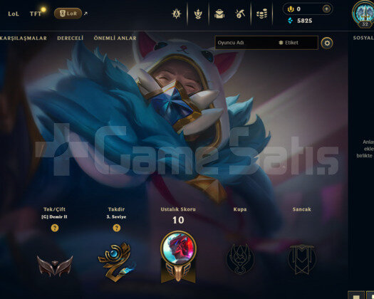 EUW DEMİR 2 / 0LP / 2 KOSTÜM / S11 HESABI
