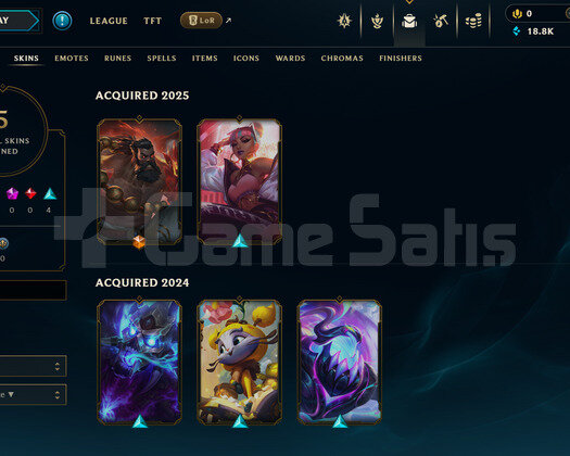 EUW Gold 4 | 5 Kostüm - 18K Mö | Dereceli Hazır
