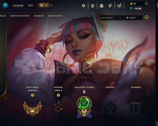 EUW Gold 4 | 5 Kostüm - 18K Mö | Dereceli Hazır