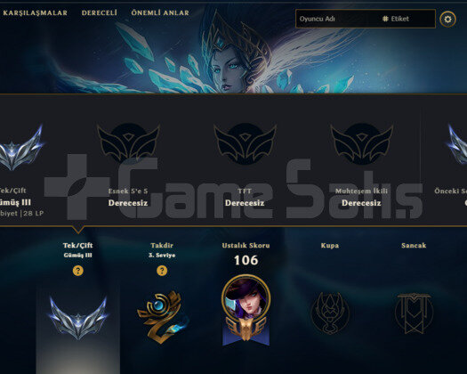 TR 29 SKIN 52 HERO HANDMADE SILVER 3 SMURF HESAP