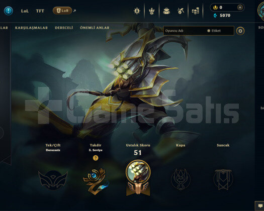 TR 27 LVL 21 HERO 30A KASMALIK HESAP PROMOSYON ACC