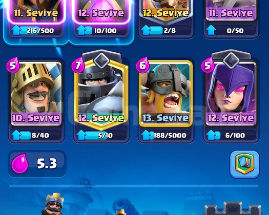 CLASH ROYALE 7500 KUPA HESAP  300 LİRA
