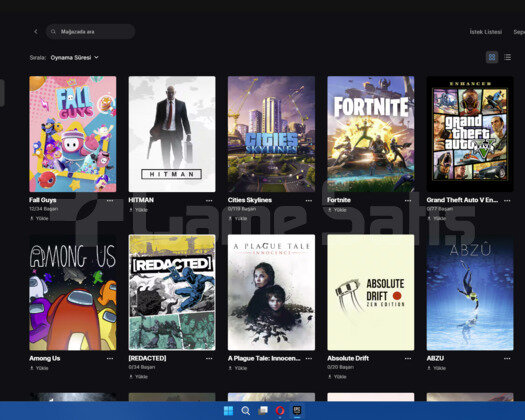 16500+ TL değerinde 209 oyunlu epic games hesabı