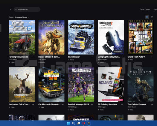 16500+ TL değerinde 209 oyunlu epic games hesabı