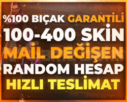 BIÇAK GARANTİLİ | 100-400 SKİN MAİL DEĞİŞEN HESAP