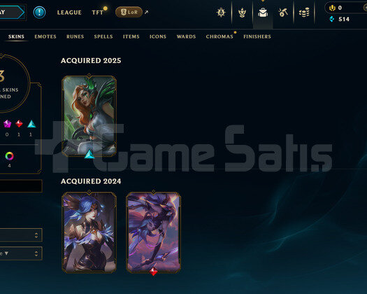 TR Unranked | 3 Kostüm - 40 Hero | LoL Hesap