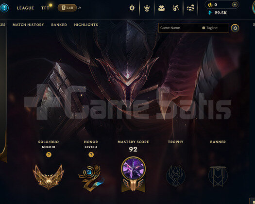 EUW Gold 3 | 2 Kostüm - 29K Mö | Dereceli Hazır