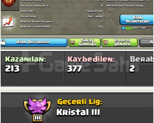 16 LEVELDİRİLİŞ İSİMLİ HARİKA KLAN
