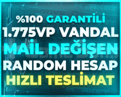 GARANTİLİ | +1775VP VANDAL SKİN MAİL DEĞİŞEN HESAP