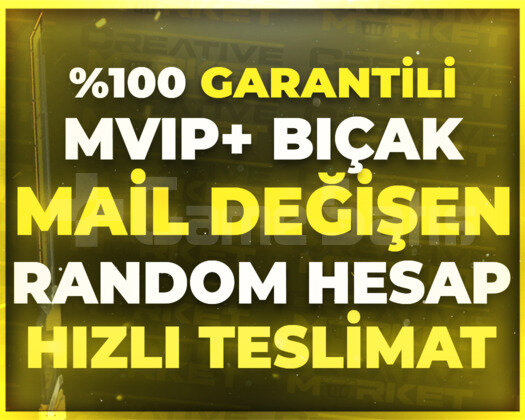 GARANTİLİ | MVİP+ BIÇAK SKİN MAİL DEĞİŞEN HESAP