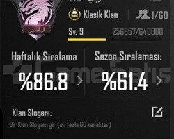 9 SV İSİM AKTİF KLAN JET HIZINDA TESLİMAT