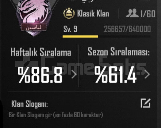 9 SV İSİM AKTİF KLAN JET HIZINDA TESLİMAT