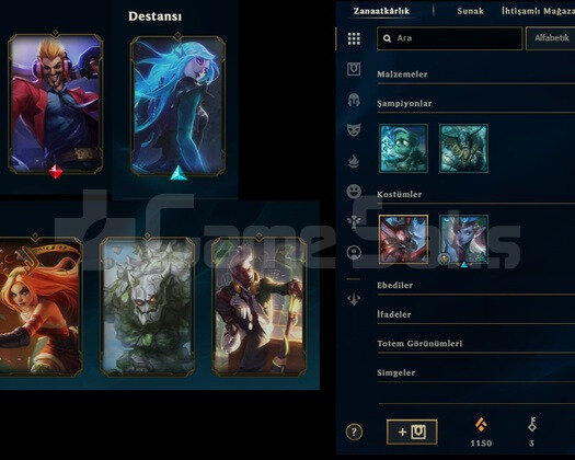 EUW 9 SKIN 16 HERO 30A KASMALIK HANDMADE ACC.HESAP