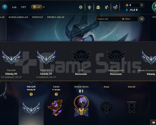 TR 9 SKIN 46 HERO 34 LVL 2011 KURULUM 92WR SMURF