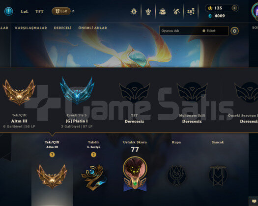 TR 17 SKIN 58 HERO 55 LVL SOLOQ GOLD 3 ESNEK PLAT1