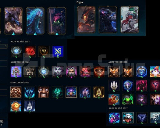 TR 8 SKIN 50 HERO 86 LVL UNRANKED ACC AÇIKLAMA OKU