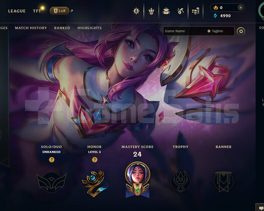 TR Unranked | 3 Kostüm - 33 Hero | LoL Hesap