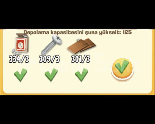 89 adet ambar malzemesi hemen teslim