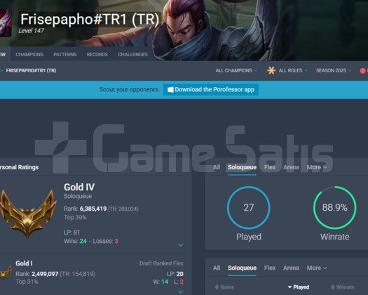 TR 31 SKIN 101 HERO SOLOQ 90 WR GOLD 4 SAĞLAM ACC
