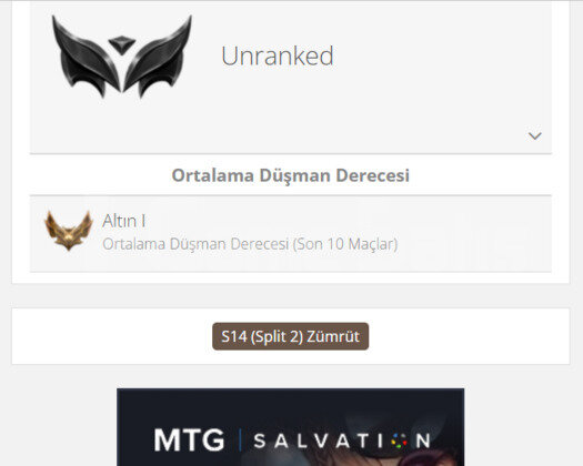 GEÇEN SEZON ZÜMRÜT / DERECELİ HAZIR / 44 LEVEL