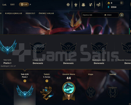 TR PLAT 1 / 5 KOSTÜM / +38 LP