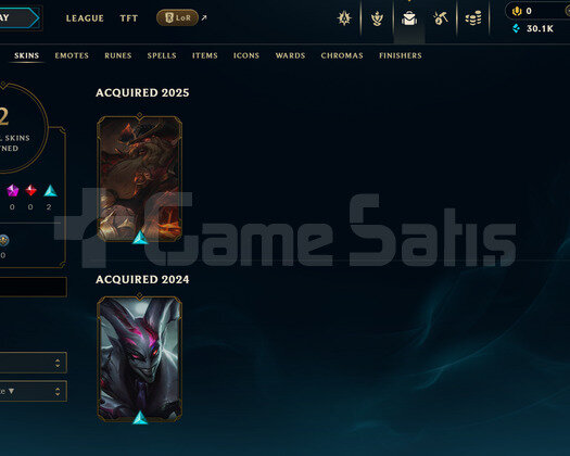EUW Unranked | 2 Kostüm - 30K Mö | Dereceli Hazır
