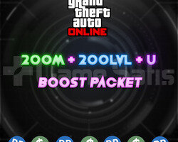 Gta 5 Online 200M + 200lvl + Unlock Paket
