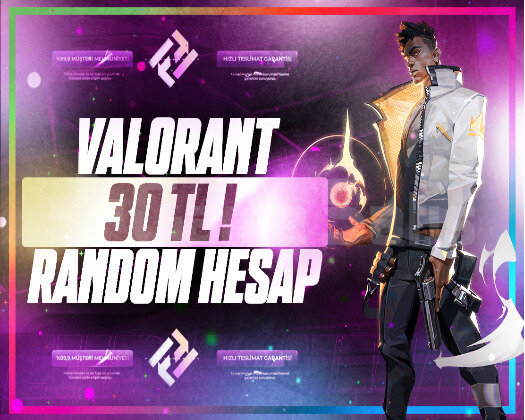 UVİP++ 30TL VALORANT RANDOM HESAP