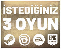 İstediğiniz 3 Oyun +Garanti