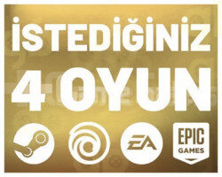 İstediğiniz 4 Oyun +Garanti