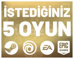 İstediğiniz 5 Oyun +Garanti
